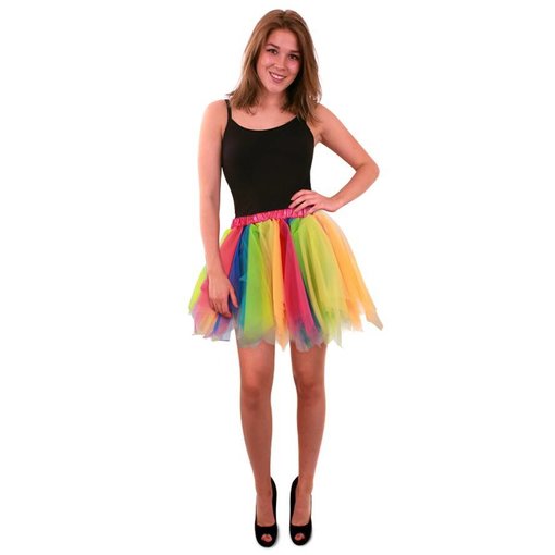 Tule rok regenboog dames