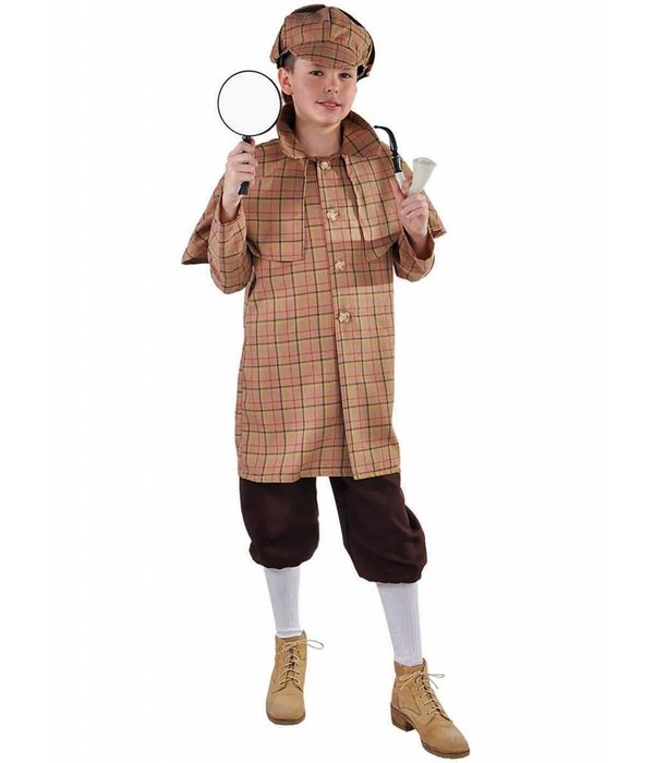 Sherlock Holmes Detective Kinder Kostuum Maat 116