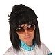 Pruik Matje Zwart Donny