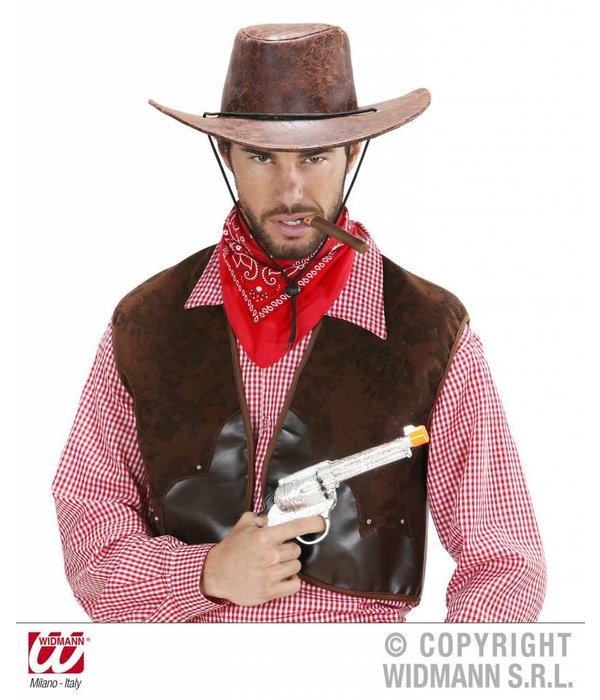 Cowboy hoed lederlook bruin new