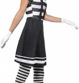 Vrouwelijke Mime Artiest Kostuum