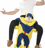 Op de rug van Bananaman kostuum