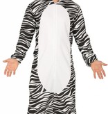 Zebra Jumpsuit met Capuchon