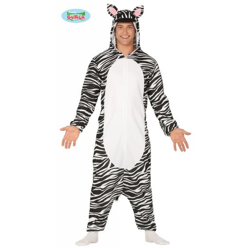 Zebra Jumpsuit met Capuchon