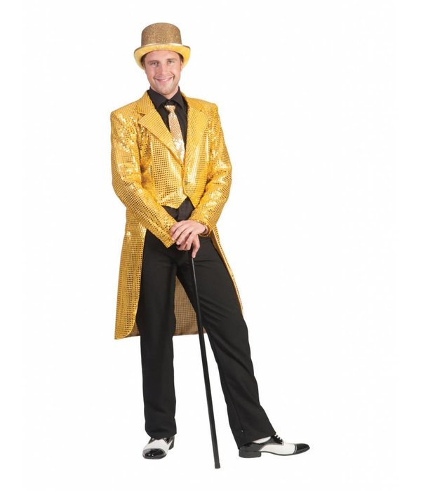 Slipjas goud pailletten heren