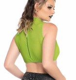 Alien mesh crop top