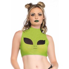 Alien mesh crop top
