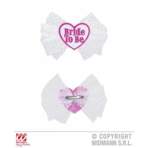 Haarclip Bride to be wit