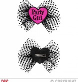 Haarclip Party Girl zwart