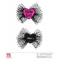 Haarclip Party Girl zwart