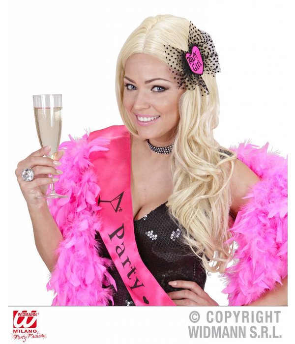 Haarclip Party Girl zwart