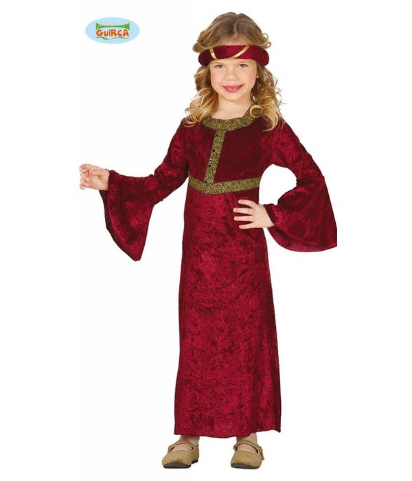 Middeleeuwse Dame Kostuum Meisje