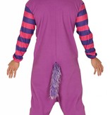 Paars Gestreepte Kat Kostuum