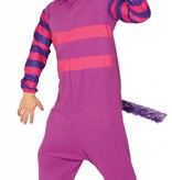 Paars Gestreepte Kat Kostuum