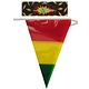 Vlaggenlijn rood/geel/groen 10 meter