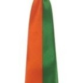 Stropdas oranje/groen