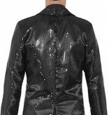 Zwarte Colbert met Pailletten Man