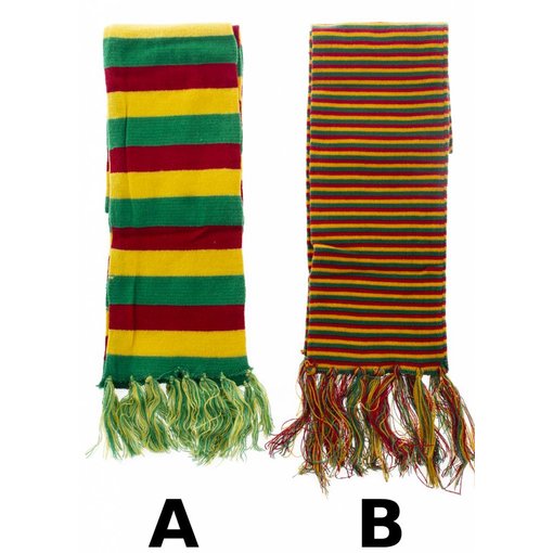 Sjaal Carnaval rood/geel/groen