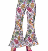 Hippie Broek Mexican Skull dames