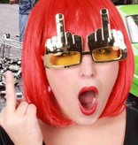 Funbril middelvinger goud