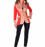 Jas Brocaat Rood Dames