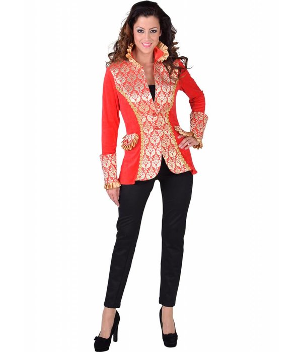 Jas Brocaat Rood Dames