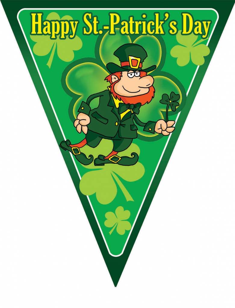 Vlaggenlijn St.Patricks Day 5m 10 vlaggen