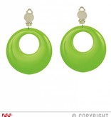 Oorringen neon groen