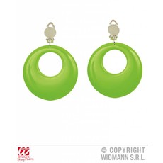 Oorringen neon groen