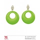 Oorringen neon groen