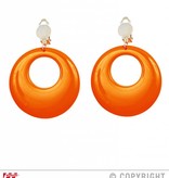 Oorbellen neon oranje
