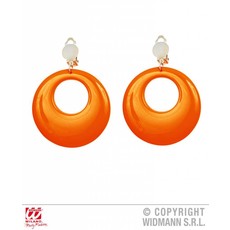 Oorbellen neon oranje