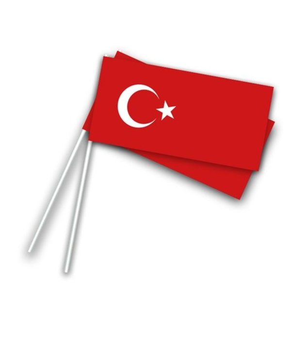 Zwaaivlaggetje Turkije (50st)