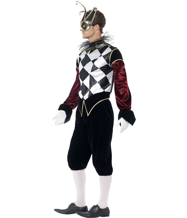 Harlekijn Venetiaans Kostuum Man