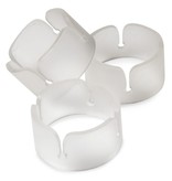 Ballon clip ringen transparant - 6 stuks