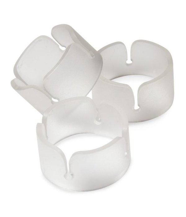 Ballon clip ringen transparant - 6 stuks
