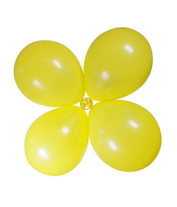 Ballon clip ringen transparant - 6 stuks