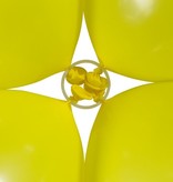 Ballon clip ringen transparant - 6 stuks