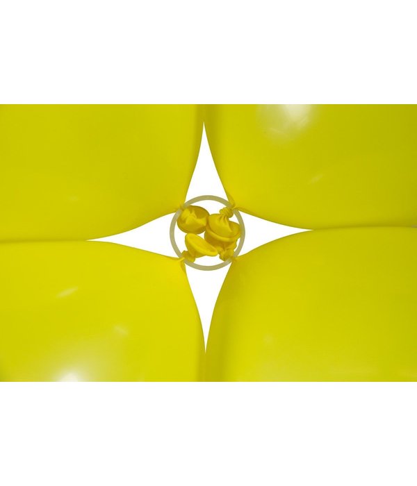 Ballon clip ringen transparant - 6 stuks