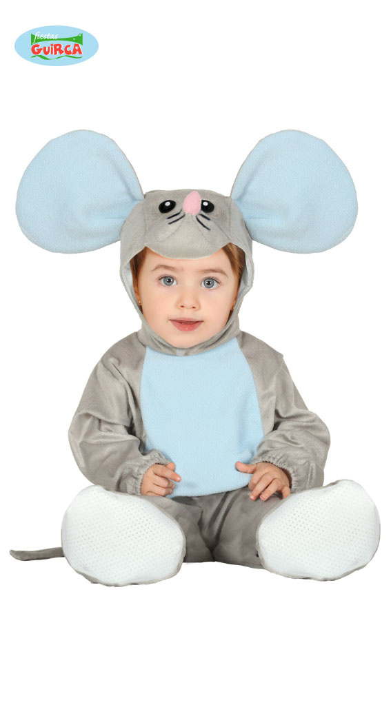 Fiestas Guirca Kostuum Mouse Baby Polyester Blauw Mt 74-80