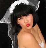 Bruidsluier met beugel