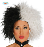 Pruik Cruella Zwart/Wit