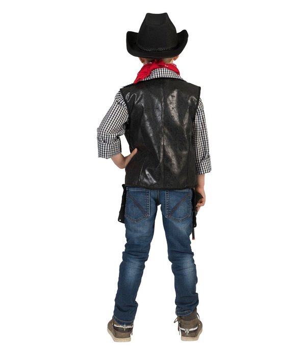 Cowboy Vest Kind Zwart