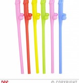 Kleurige piemelrietjes