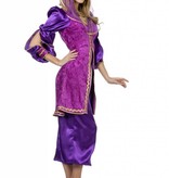 Oosterse verkleedkleding paars elite