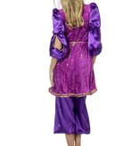 Oosterse verkleedkleding paars elite