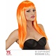Langharige pruik oranje