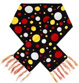 Oeteldonk sjaal rood/wit/geel confetti