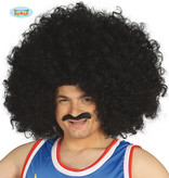 Grote Afro Pruik Mario Zwart