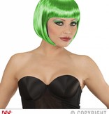 Groene boblijn pruik dames